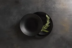 Assiette plate rond Jet porcelaine Ø 25,2 cm Evo - DUDSON Hot