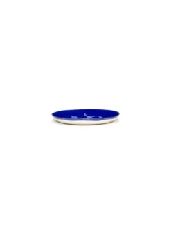 Assiette plate rond lapis lazuli poivron blanc grès émaillé Ø 19 cm Feast By Ottolenghi - SERAX Hot