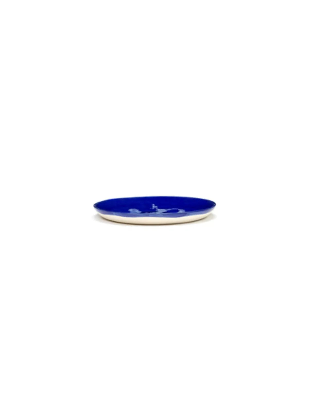 Assiette plate rond lapis lazuli poivron blanc grès émaillé Ø 19 cm Feast By Ottolenghi - SERAX Hot