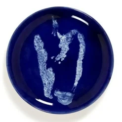 Assiette plate rond lapis lazuli poivron blanc grès émaillé Ø 19 cm Feast By Ottolenghi - SERAX Hot