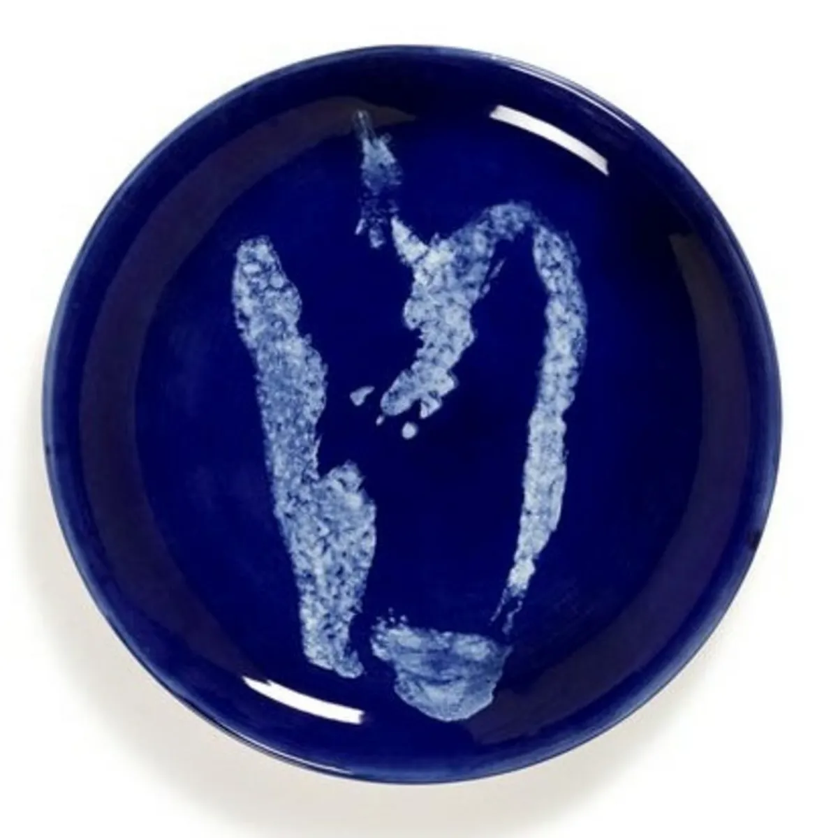 Assiette plate rond lapis lazuli poivron blanc grès émaillé Ø 19 cm Feast By Ottolenghi - SERAX Hot