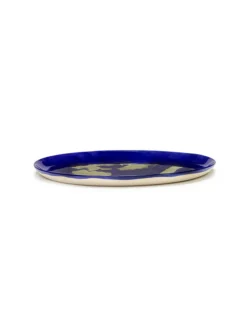 Assiette plate rond lapis lazuli poivron or grès émaillé Ø 35 cm Feast By Ottolenghi - SERAX Clearance