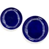 Assiette plate rond lapis lazuli swirl - stripes blancs grès émaillé Ø 22,5 cm Feast By Ottolenghi - SERAX Clearance