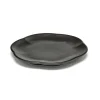Assiette plate rond noir grès émaillé Ø 13,9 cm Inku - SERAX Online