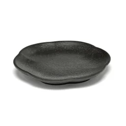 SERAX Assiette plate rond noir grès émaillé Ø 8,9 cm Inku Outlet