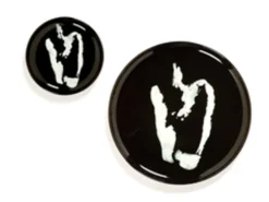 Assiette plate rond noir poivron blanc grès émaillé Ø 19 cm Feast By Ottolenghi - SERAX Hot