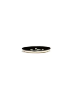 Assiette plate rond noir poivron blanc grès émaillé Ø 19 cm Feast By Ottolenghi - SERAX Hot