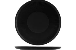 PROOF Assiette plate rond noir porcelaine Ø 33 cm Tonati Clearance