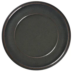 Assiette plate rond noir porcelaine vitrifiée Ø 31,8 cm stone Ease - RAK