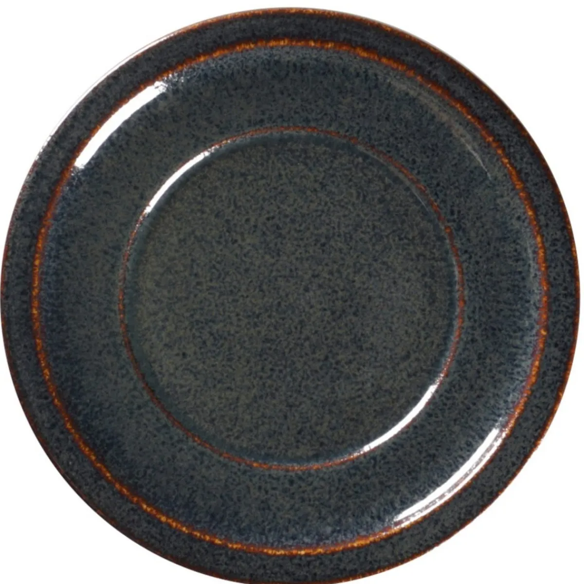 RAK Assiette plate rond noir porcelaine vitrifiée Ø 20,2 cm stone Ease Online