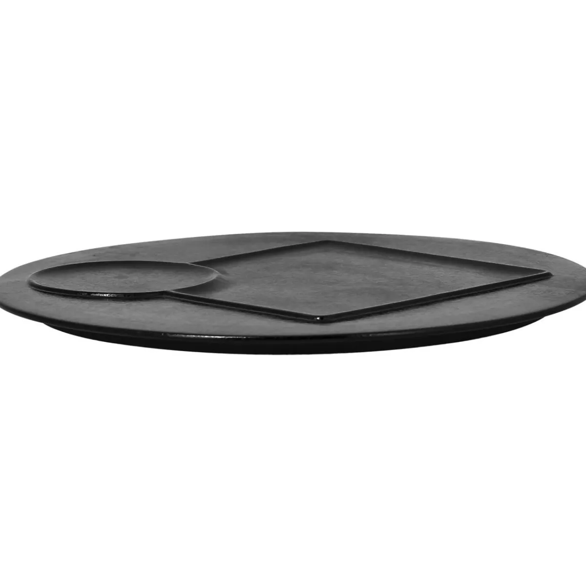 Assiette plate rond noir porcelaine vitrifiée Ø 29,8 cm Create - RAK New