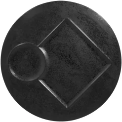 Assiette plate rond noir porcelaine vitrifiée Ø 29,8 cm Create - RAK New