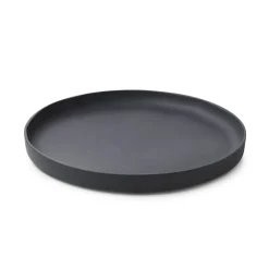REVOL Assiette plate rond noir porcelaine culinaire Ø 28 cm Caractère Hot