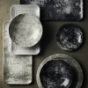 DUDSON Assiette plate rond noir porcelaine vitrifiée Ø 20,3 cm Urban Best