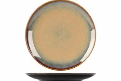 PROOF Assiette plate rond noir porcelaine Ø 27 cm Bogota Best