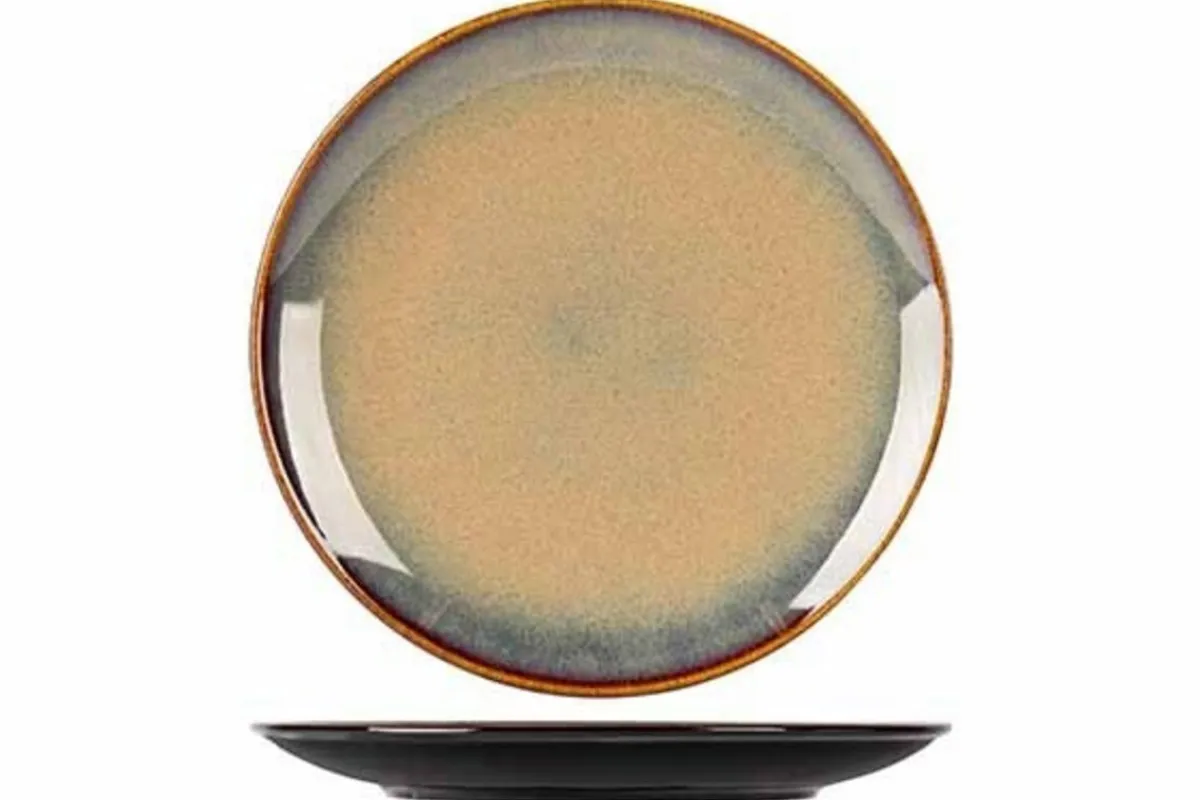 PROOF Assiette plate rond noir porcelaine Ø 27 cm Bogota Best