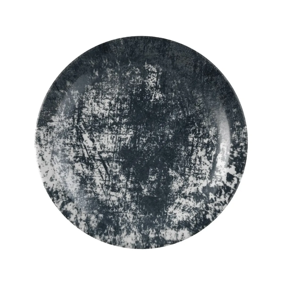 DUDSON Assiette plate rond noir porcelaine vitrifiée Ø 28 cm Urban Hot