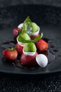 RAK Assiette plate rond noir porcelaine vitrifiée Ø 17,9 cm Karbon Discount