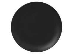 Assiette plate rond noir volcano porcelaine vitrifiée Ø 20,9 cm Neo Fusion - RAK Outlet