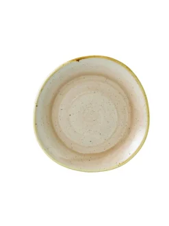 Assiette plate rond Nutmeg Cream porcelaine vitrifiée Ø 21 cm Stonecast Nutmeg - CHURCHILL