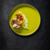 RAK Assiette plate rond orange porcelaine vitrifiée Ø 19,8 cm Fire Outlet