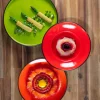Assiette plate rond orange porcelaine vitrifiée Ø 26,7 cm Fire - RAK
