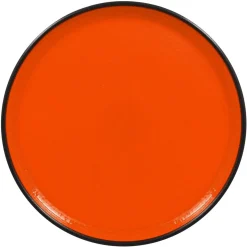 Assiette plate rond orange porcelaine vitrifiée Ø 26,7 cm Fire - RAK
