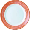 Assiette plate rond orange verre opal Ø 23,5 cm Brush - ARCOROC Hot