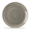 CHURCHILL Assiette plate rond peppercorn porcelaine vitrifiée Ø 26 cm Stonecast Grey Clearance