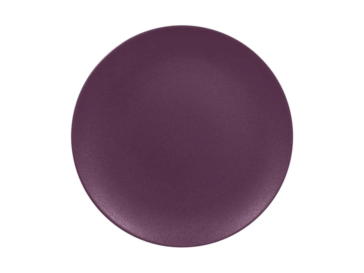 Assiette plate rond prune purple porcelaine vitrifiée Ø 26,7 cm Neo Fusion - RAK Best