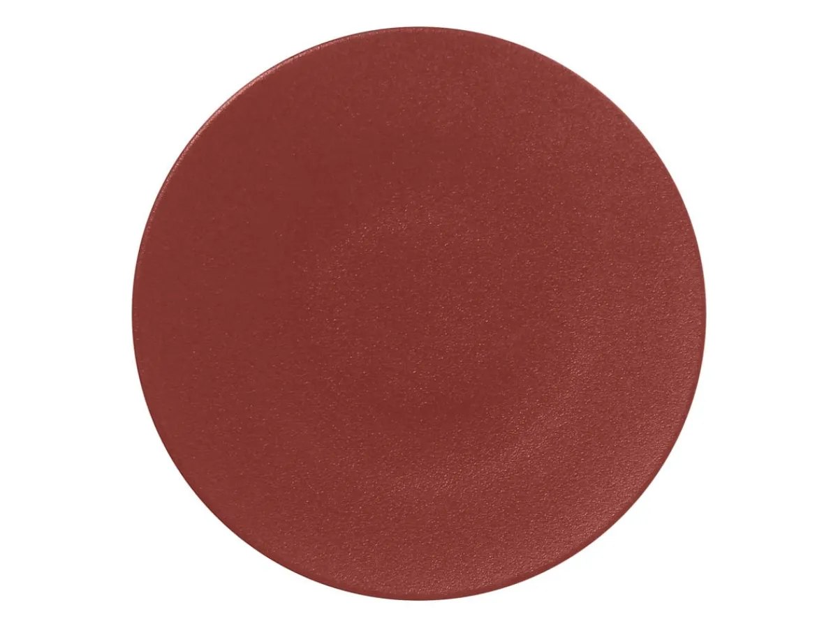 Assiette plate rond rouge magma porcelaine vitrifiée Ø 15 cm Neo Fusion - RAK