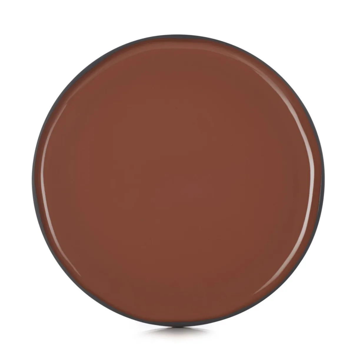 REVOL Assiette plate rond rouge porcelaine culinaire Ø 26 cm Caractère Discount