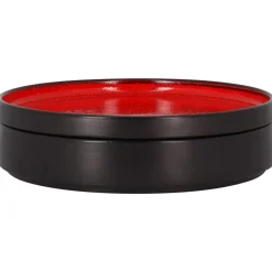 Assiette plate rond rouge porcelaine vitrifiée Ø 26,7 cm Fire - RAK Discount