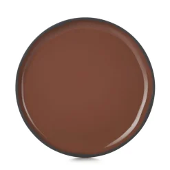 Assiette plate rond rouge porcelaine culinaire Ø 21 cm  Caractère - REVOL Discount