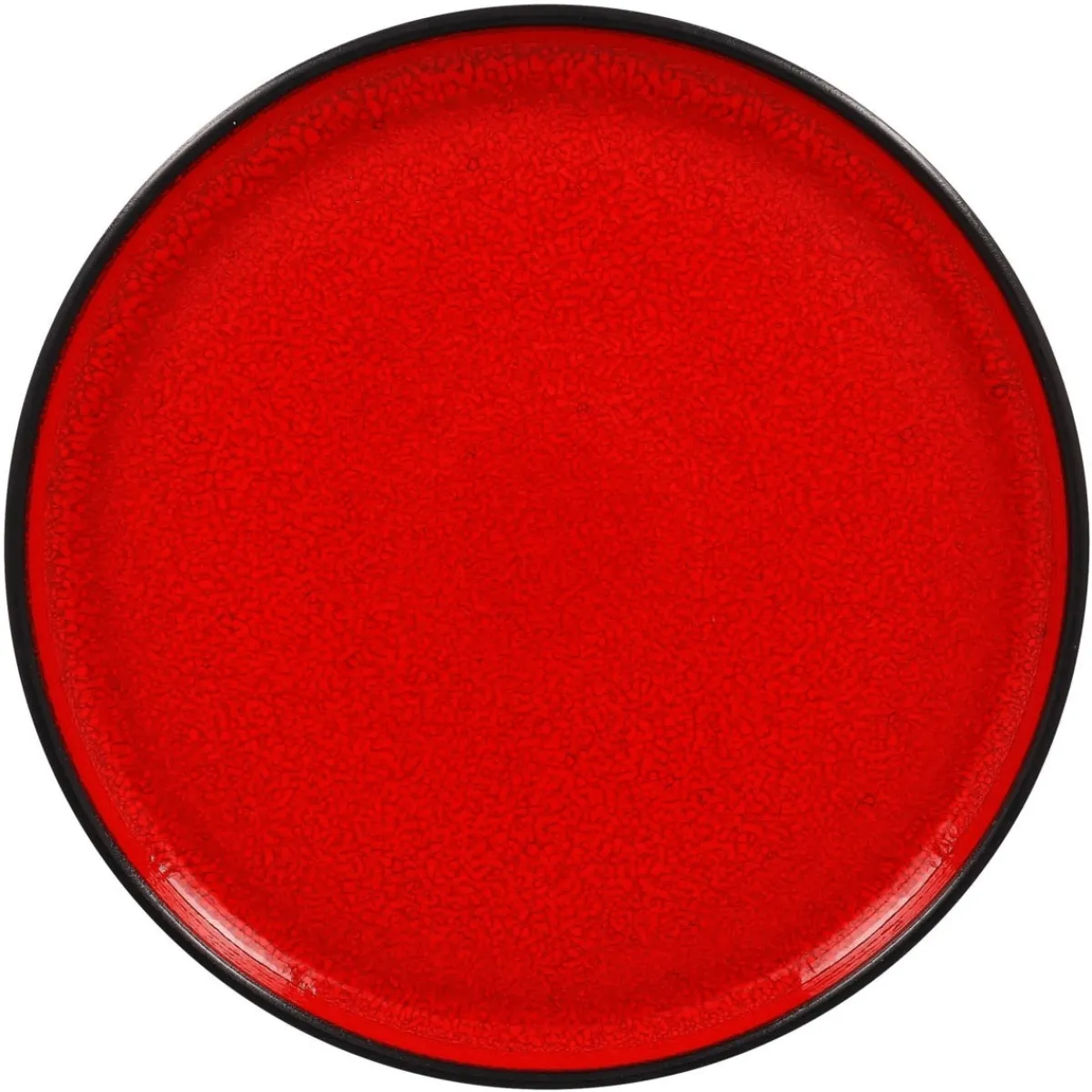 RAK Assiette plate rond rouge porcelaine vitrifiée Ø 22,7 cm Fire Online