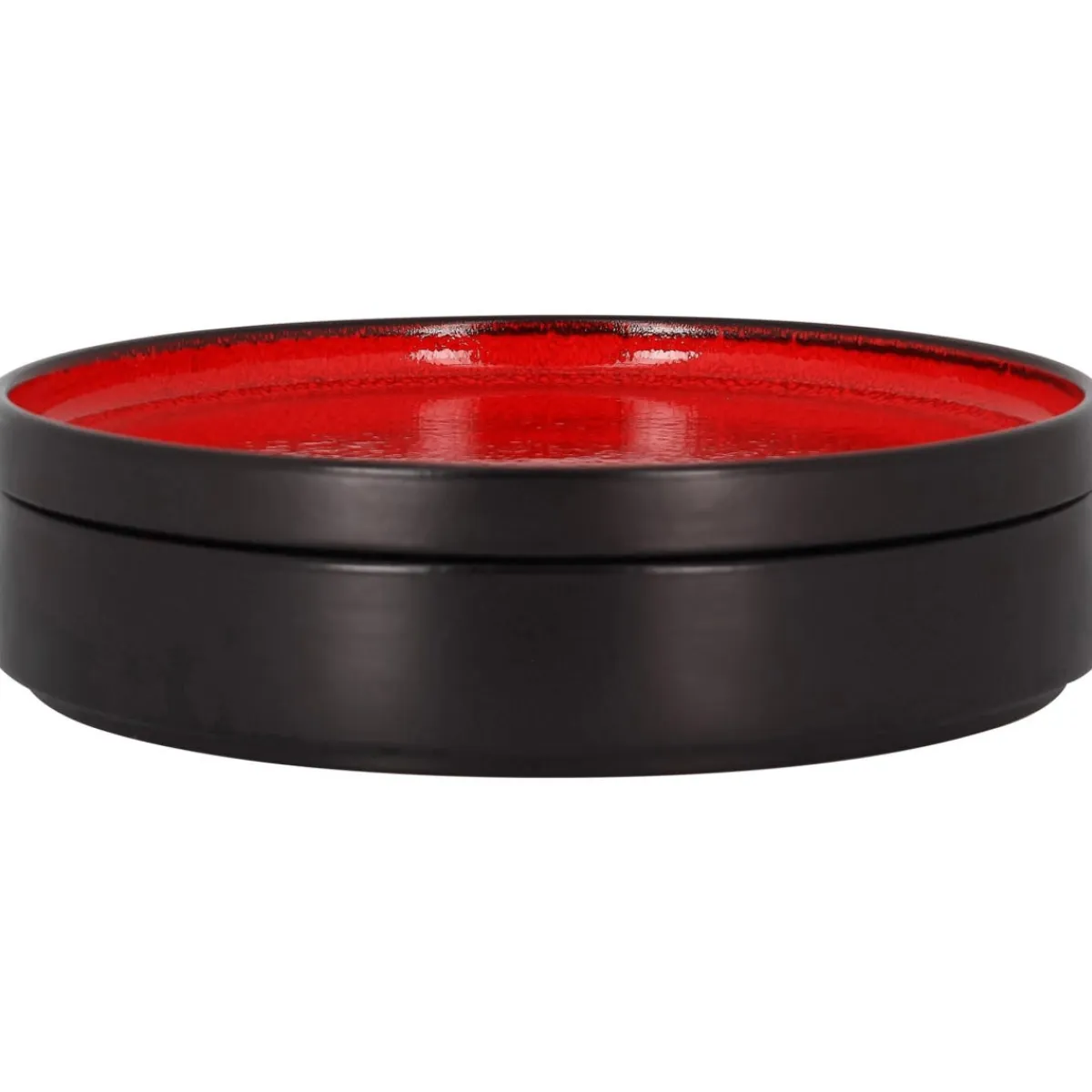 RAK Assiette plate rond rouge porcelaine vitrifiée Ø 22,7 cm Fire Online