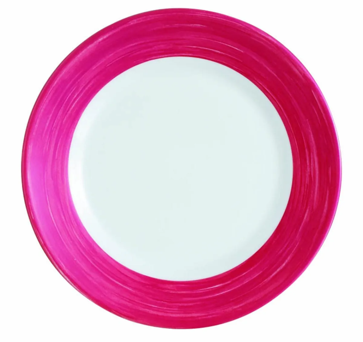 ARCOROC Assiette plate rond rouge verre opal Ø 15,5 cm Brush Clearance