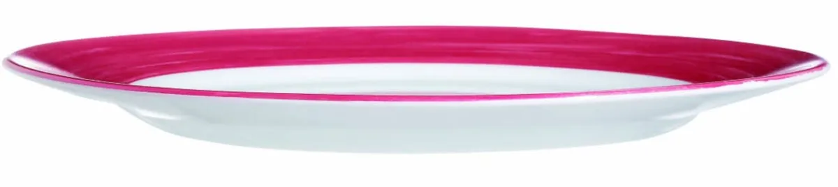 Assiette plate rond rouge verre opal Ø 19,5 cm Brush - ARCOROC Sale