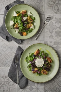 Assiette plate rond Sage Green porcelaine vitrifiée Ø 21,7 cm Stonecast Sage - CHURCHILL Outlet