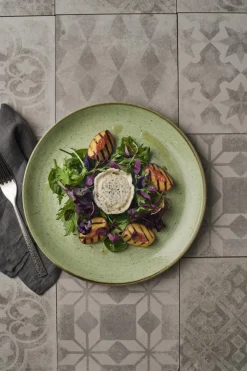 Assiette plate rond Sage Green porcelaine vitrifiée Ø 26 cm Stonecast Sage - CHURCHILL Online