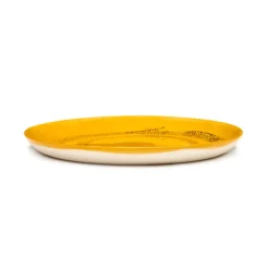 Assiette plate rond sunny yellow - points noirs grès émaillé Ø 22,5 cm Feast By Ottolenghi - SERAX Sale