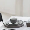 Assiette plate rond taupe porcelaine Ø 31 cm Dusk - SERAX Discount
