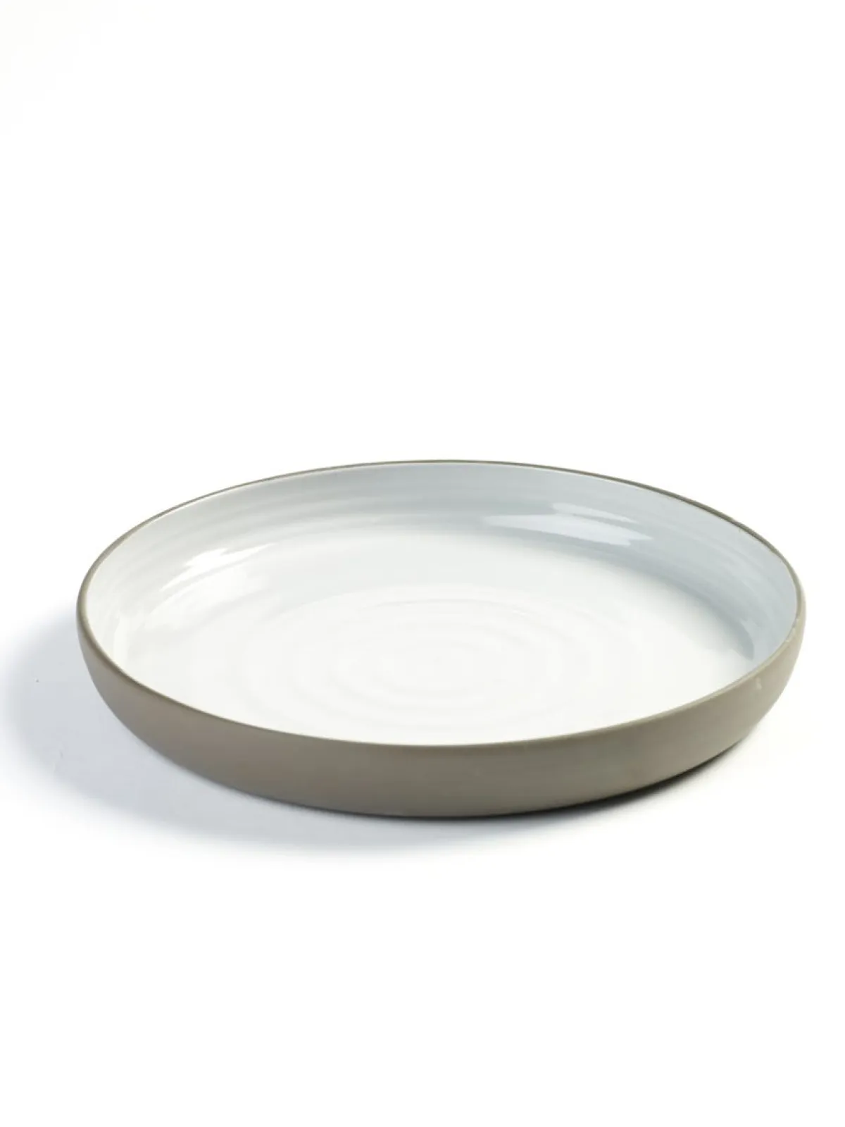 Assiette plate rond taupe porcelaine Ø 20,5 cm Dusk - SERAX Outlet