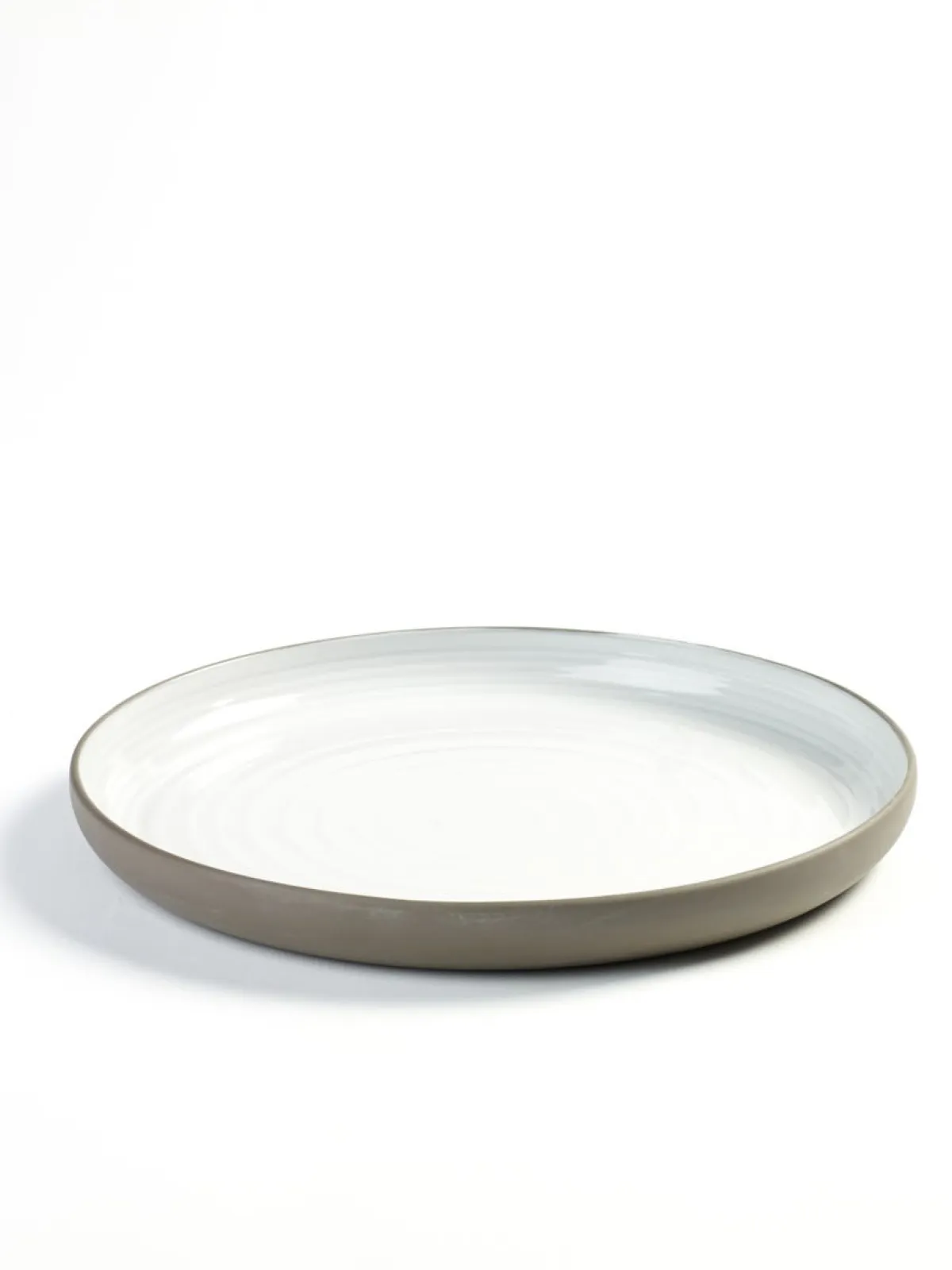 SERAX Assiette plate rond taupe porcelaine Ø 26,8 cm Dusk Online