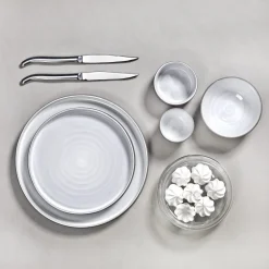 Assiette plate rond taupe porcelaine Ø 25,5 cm Dusk - SERAX Outlet