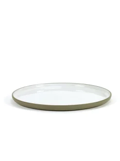 Assiette plate rond taupe porcelaine Ø 23,5 cm Dusk - SERAX Sale
