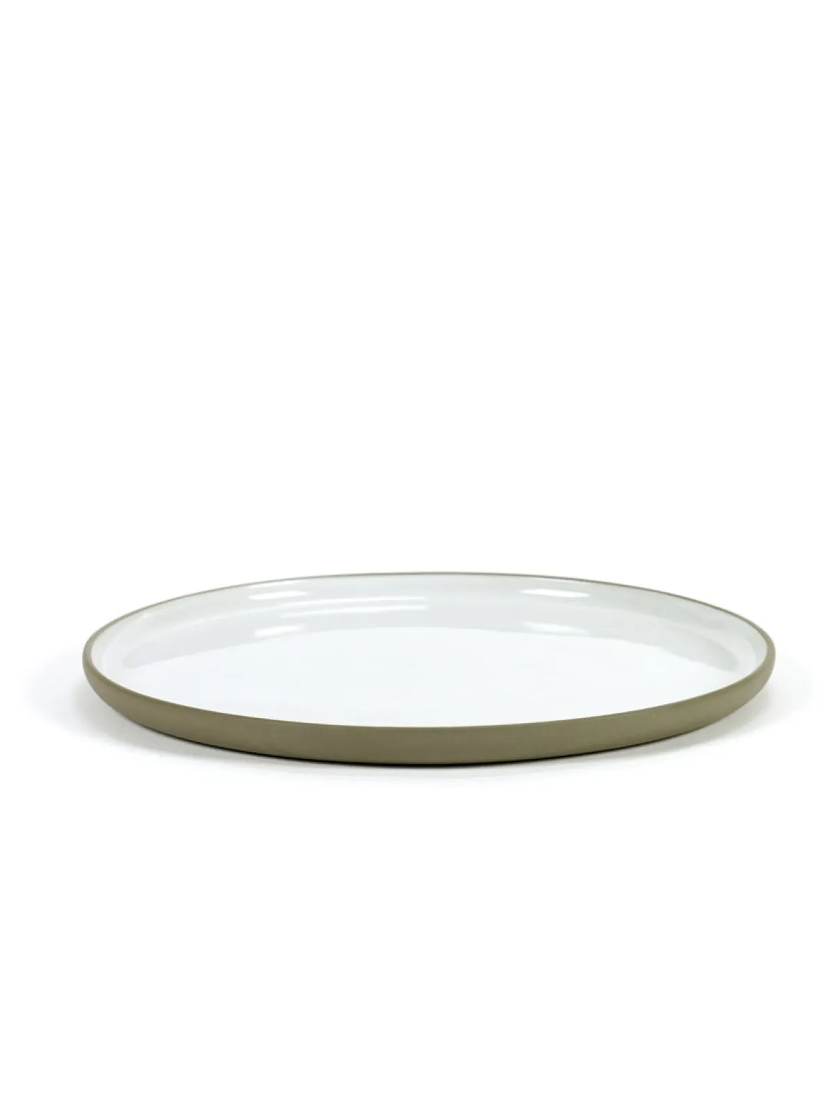 Assiette plate rond taupe porcelaine Ø 23,5 cm Dusk - SERAX Sale