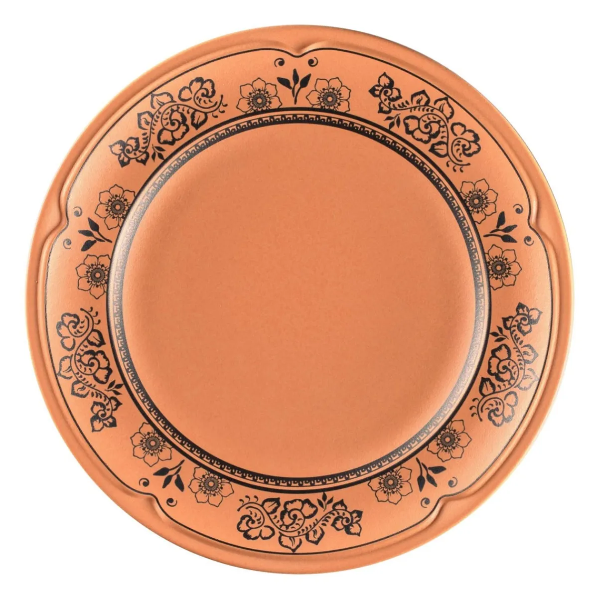 Assiette plate rond Tero Décor Alexandria porcelaine Ø 27 cm Earth - RAK