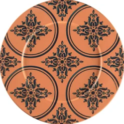 Assiette plate rond Tero Décor Ostia porcelaine Ø 32,5 cm Earth - RAK Hot