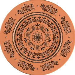 RAK Assiette plate rond Tero Décor Alexandria porcelaine Ø 32,5 cm Earth Best